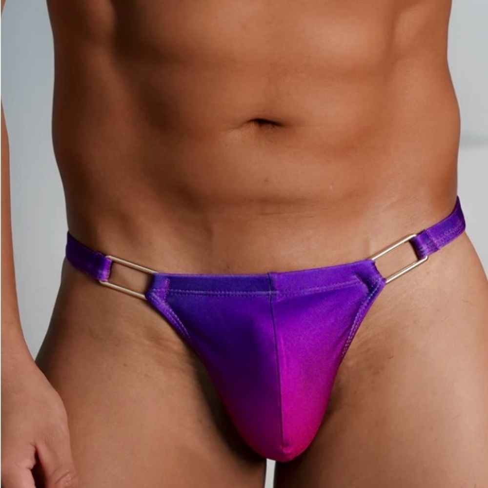 Vaquita Purple Ombré Swim Thong